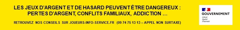 Bandeau jeux d'argent
